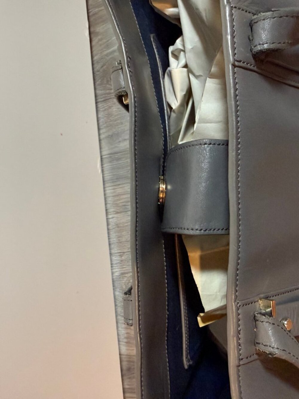 Cole Haan Leather Tote Bag with Dual Handles - Picture 7 of 7